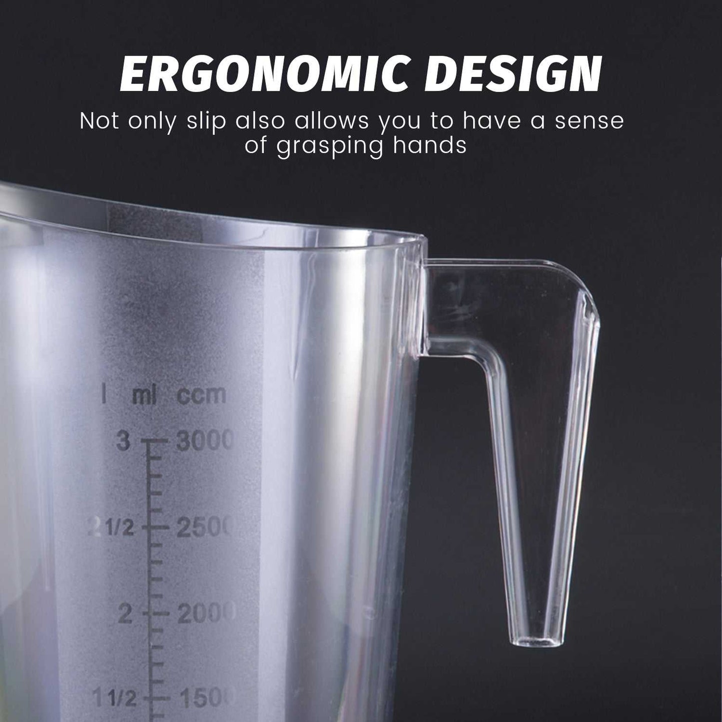 5-Piece Clear Polycarbonate Measuring Cup Set