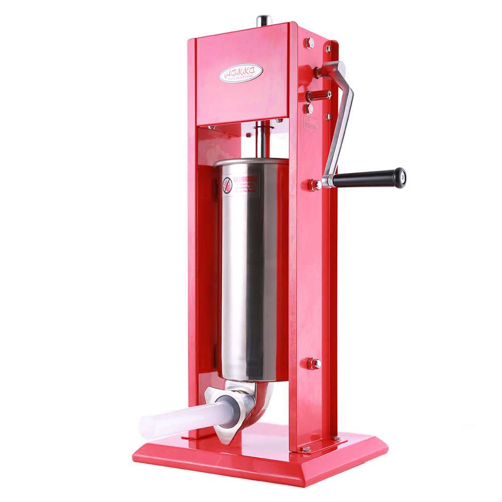 Hakka Sausage Stuffer 11 Lb/5 L Two Fill Rate Spray-painted Steel Vertical 7-11 Lb Sausage Maker