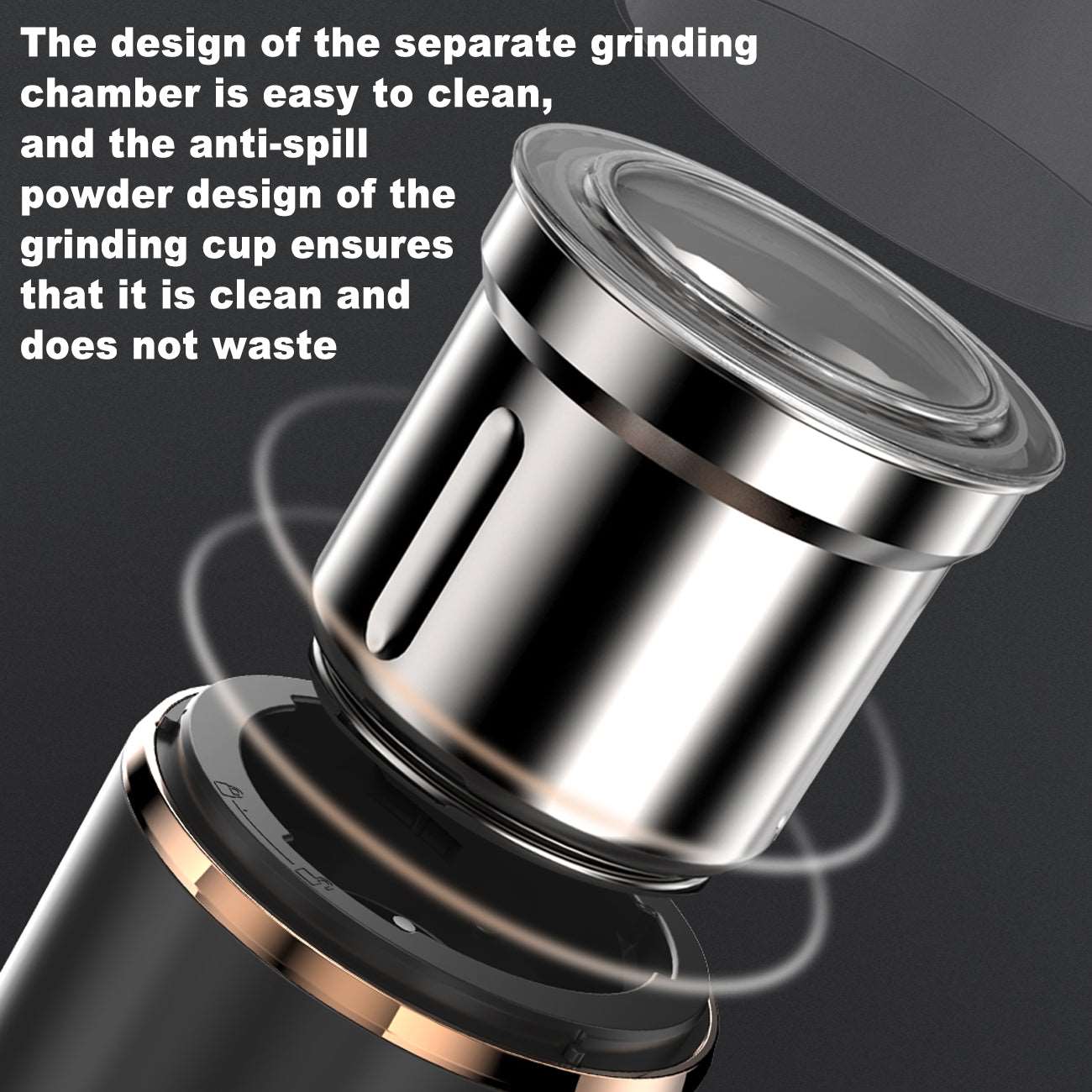 Clivia 200W Commercial Coffee Grinder with Scale, Multifunctional Grinding and Mixing, Portable and Easy to Use,220V 21000RPM