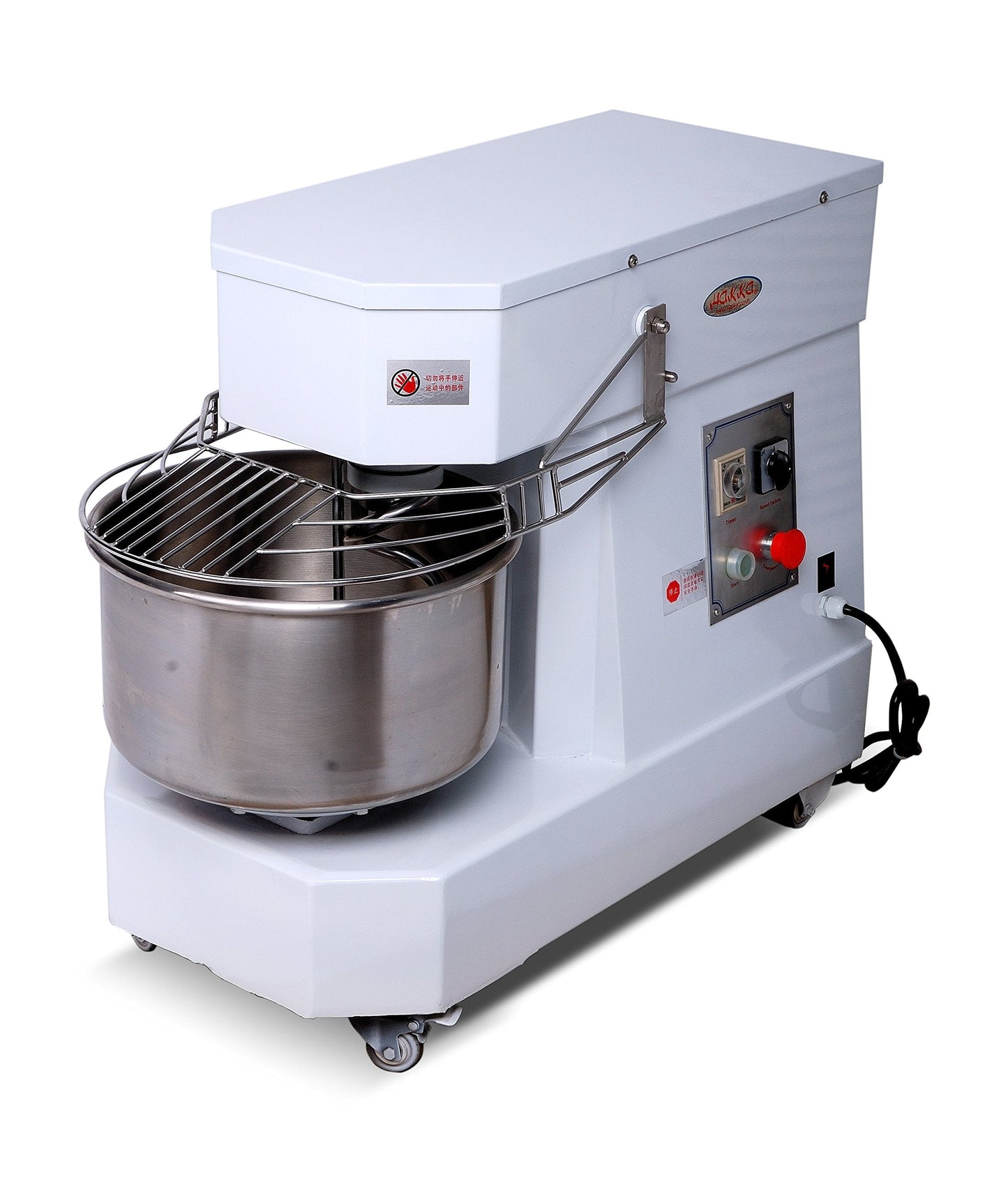 Hakka 商用面团食品搅拌机 50Qt Qt 固定头 2 档速度 披萨 面包店