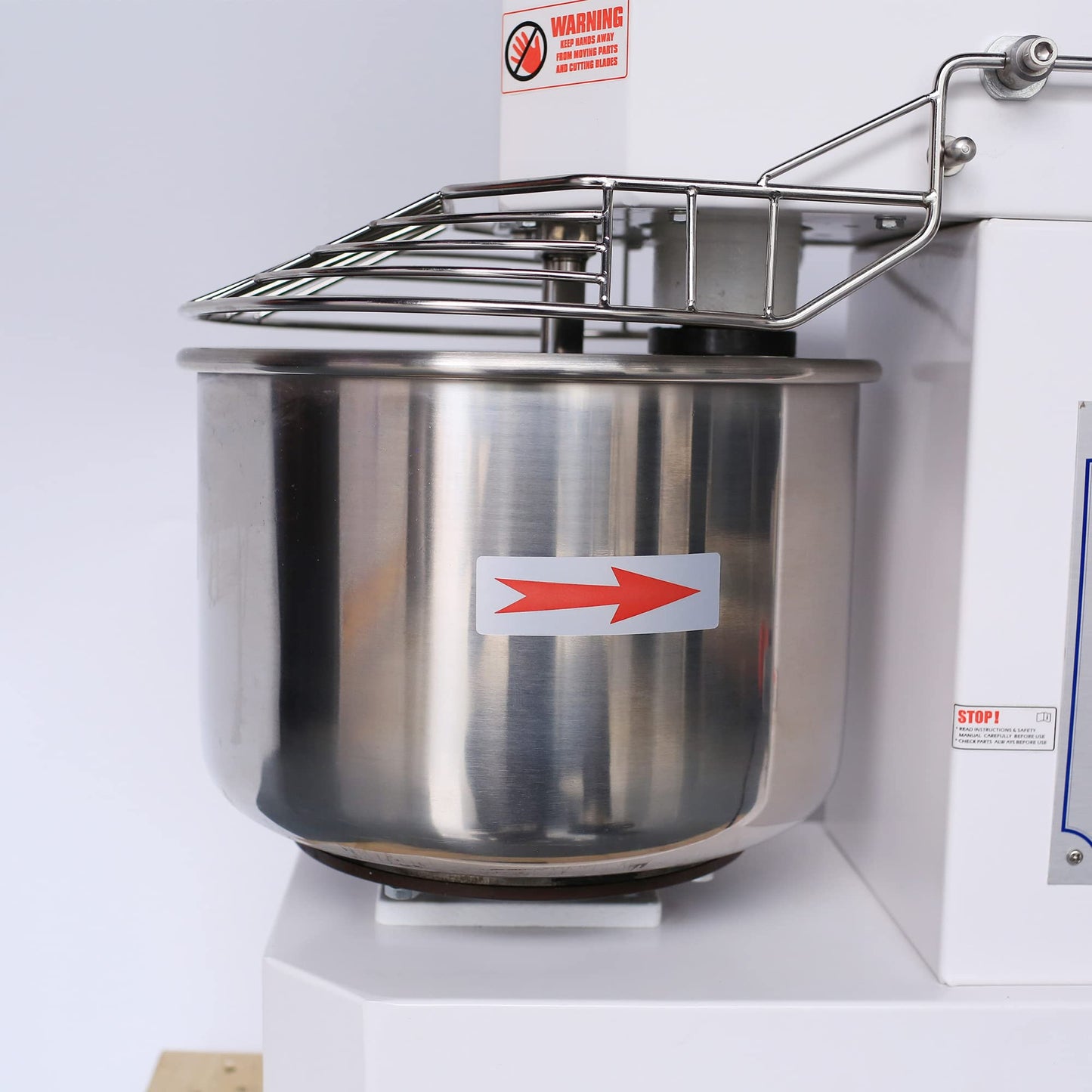 Hakka 商用 60 夸脱螺旋式面团搅拌机 - 220V/60Hz 第 3 阶段(60 夸脱螺旋式搅拌机)