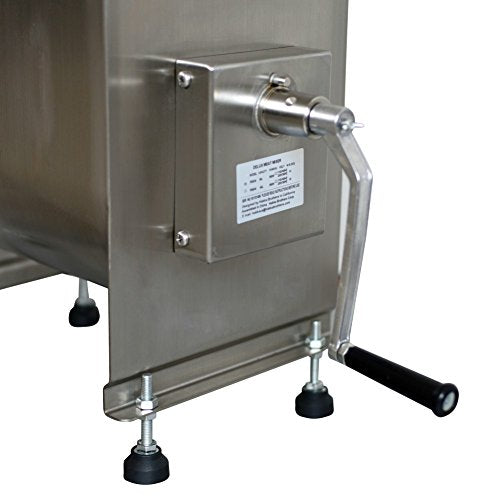 Hakka 60-Pound/40-Liter capacity Tank Stainless Steel Manual Meat Mixer (Mixing Maximum 60-Pound for Meat)