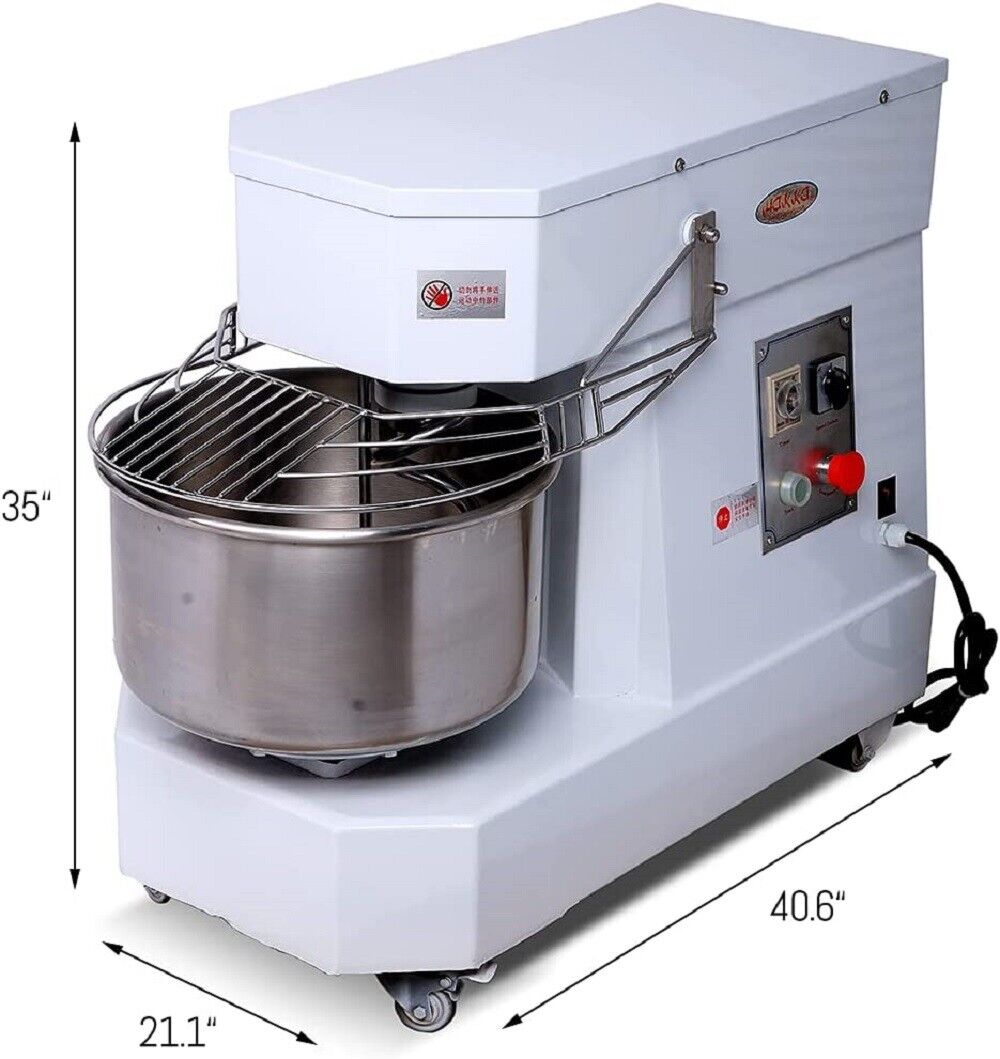 Hakka 商用面团食品搅拌机 50Qt Qt 固定头 2 档速度 披萨 面包店