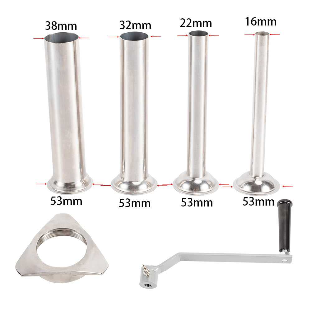 Hakka 25 Lb/12 L Sausage Stuffer 2 Speed Stainless Steel Vertical Sausage Maker