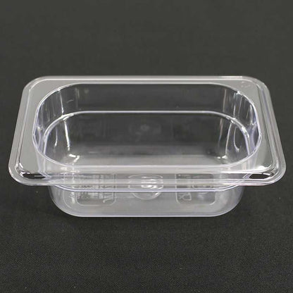 1/9 Size Polycarbonate Gastronorm Pans,176*108*65MM,Clear - Pack of 6
