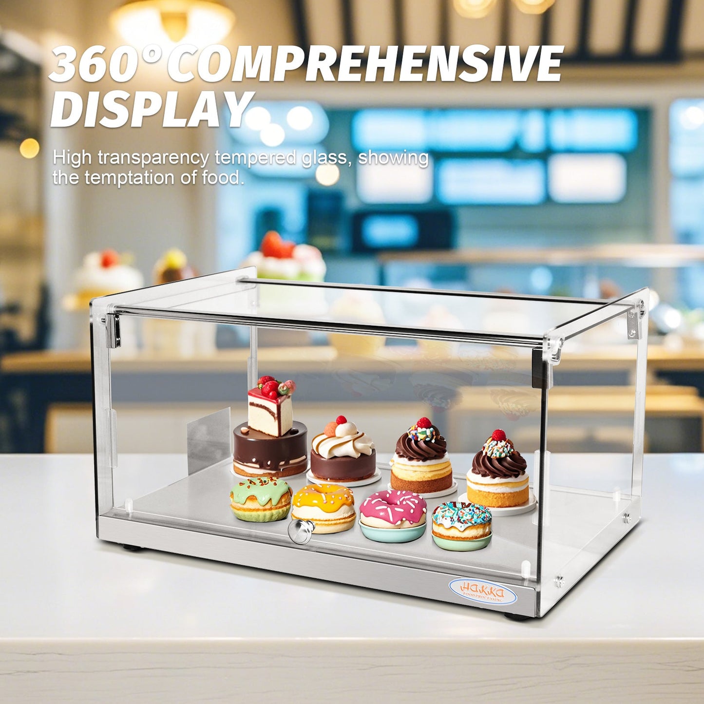Hakka 35L Commercial Countertop Bakery Display Case