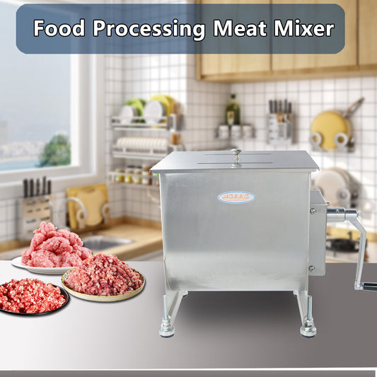 Hakka 45lb/22.5L Manual Meat Mixer, Stainless Steel Hakka 45lb/22.5L Manual Meat Mixer, Stainless Steel