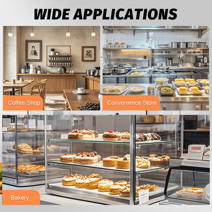 Hakka 35L Commercial Countertop Bakery Display Case