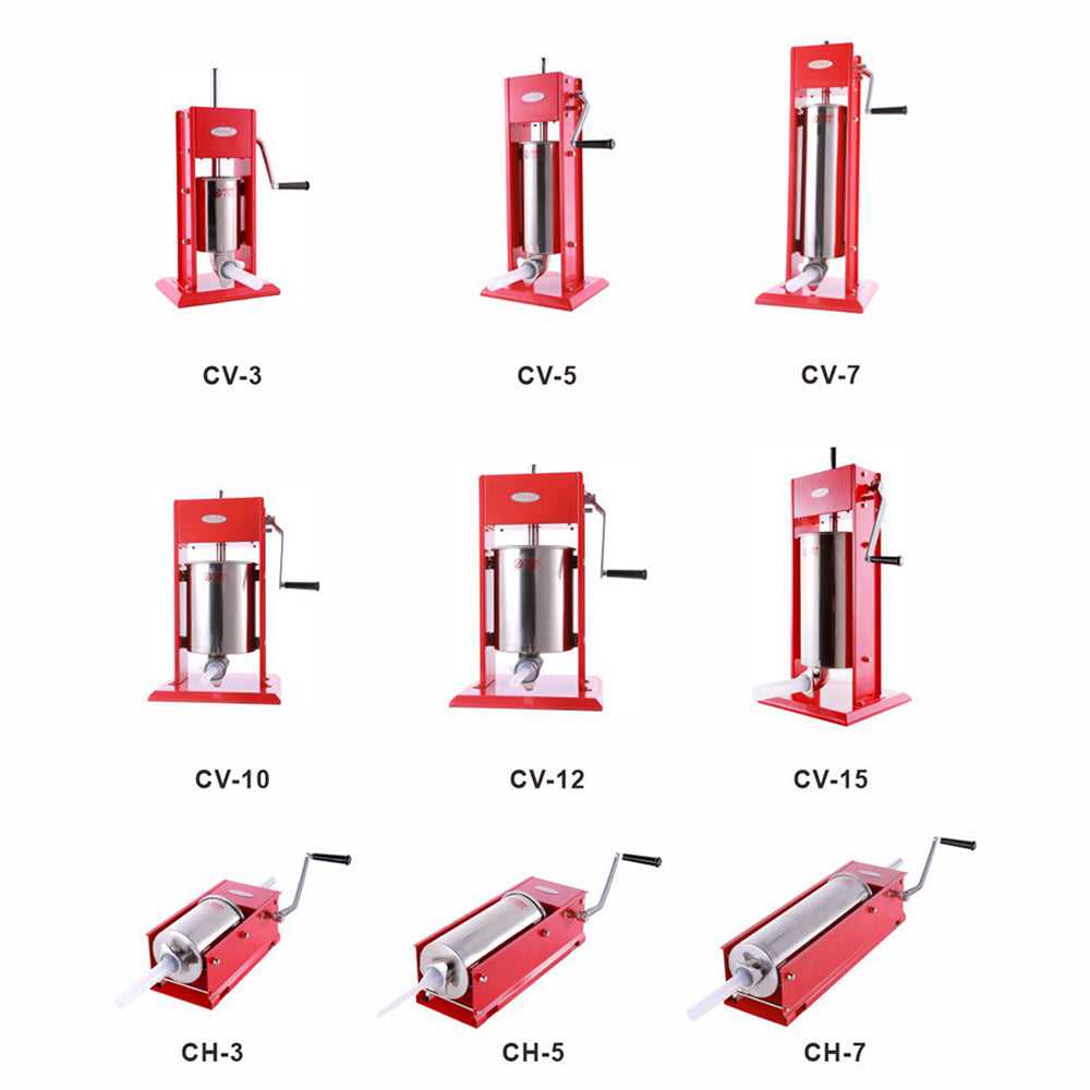 Hakka Sausage Stuffer 2 Speed Stainless Steel Vertical Sausage Maker (32lb / 15 Liter)