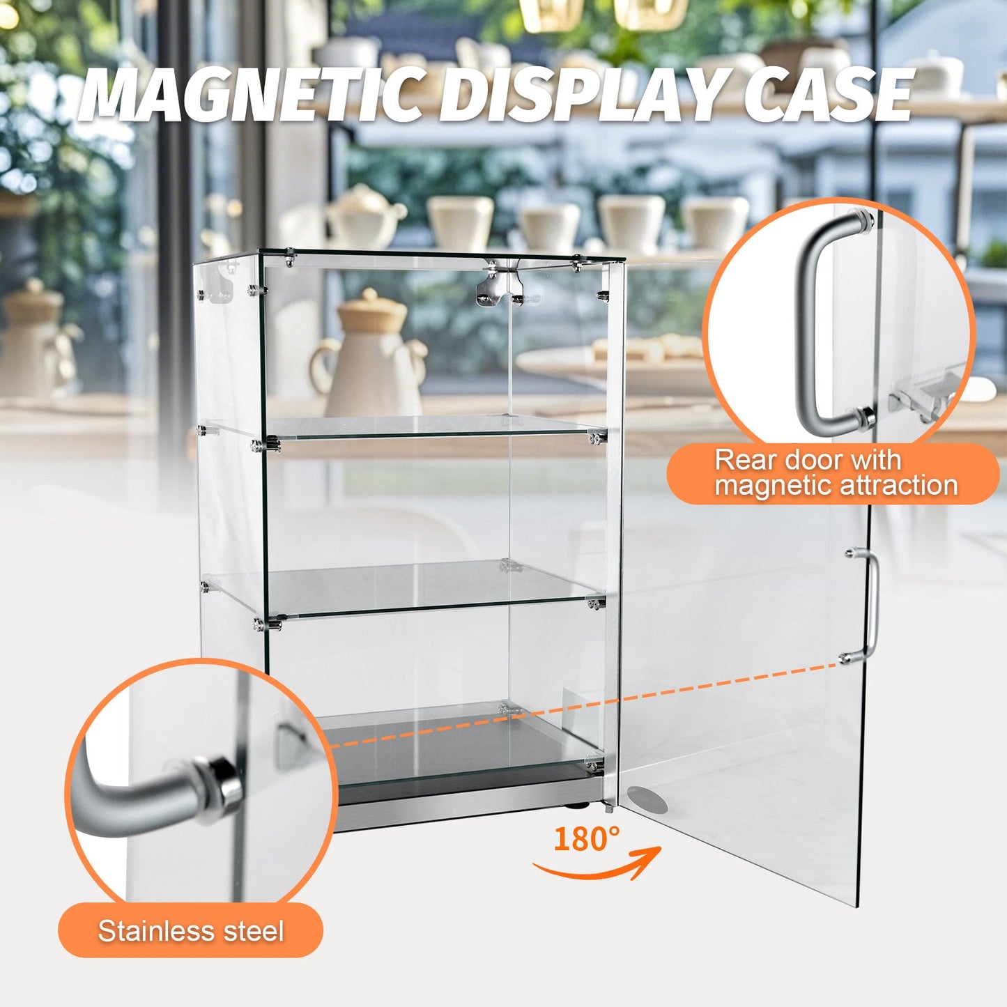 Hakka 60L Commercial Countertop Bakery Display Case