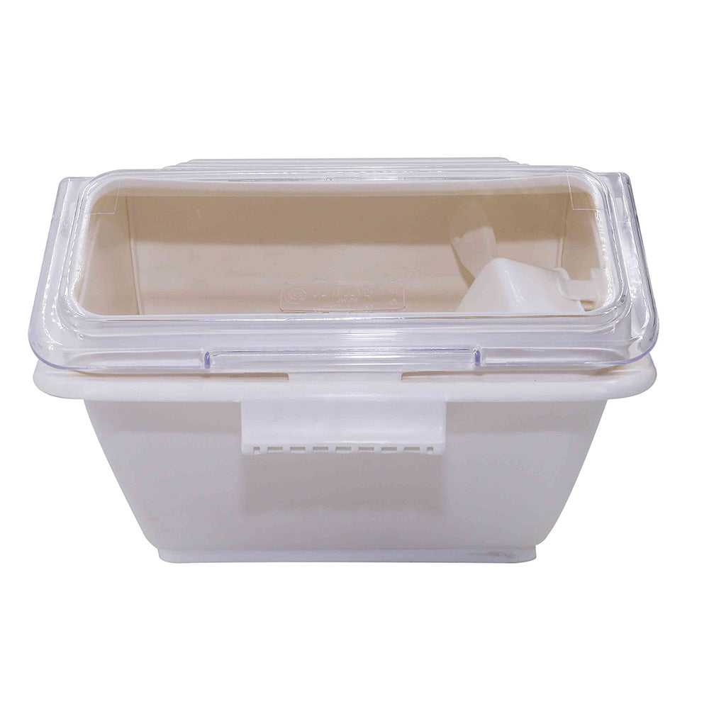 2.6 Gallon / 40 Cup Shelf Ingredient Bin with Flip Lid & Scoop