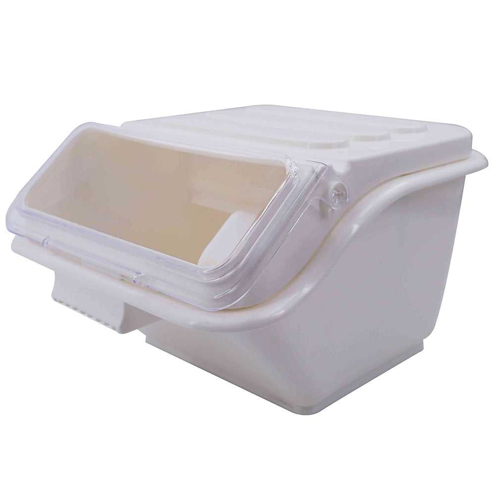2.6 Gallon / 40 Cup Shelf Ingredient Bin with Flip Lid & Scoop