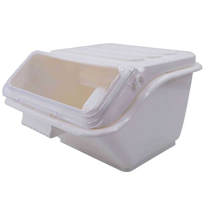 2.6 Gallon / 40 Cup Shelf Ingredient Bin with Flip Lid & Scoop