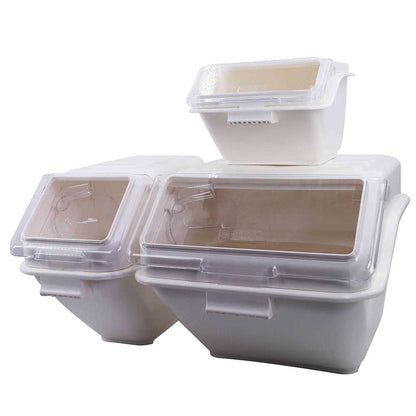 2.6 Gallon / 40 Cup Shelf Ingredient Bin with Flip Lid & Scoop
