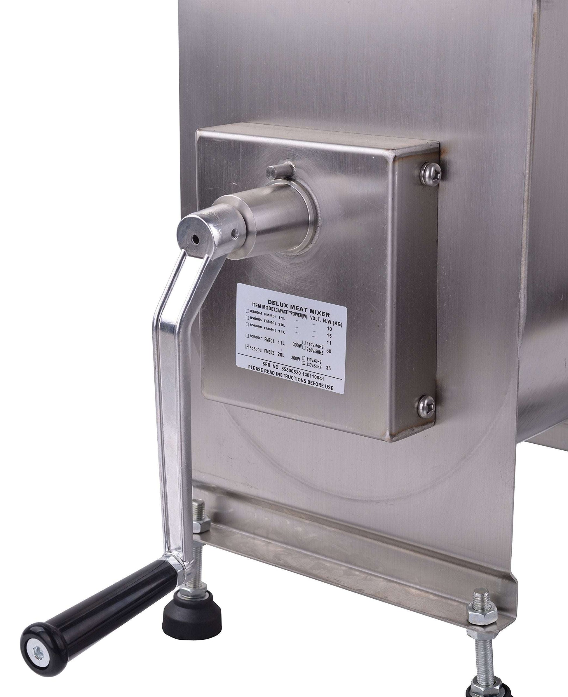 Hakka 15-Liter capacity Tank Stainless Steel Manual Meat Mixer (Mixing Maximum 30-Pound for Meat)