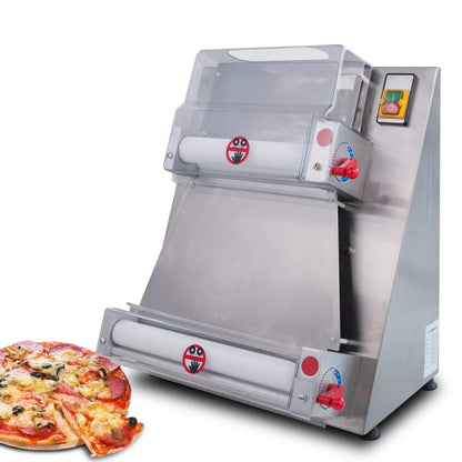 Hakka 电动面团压面机 370W Max 15 英寸披萨面团滚筒压面机、自动商用披萨面团压制机、面条面包面食机
