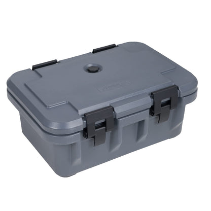 Clivia 22.5L Insulated Food Pan Carrier, Stackable and Loader, Suit for Restaurant, Canteen, Outdoor Banquets, Black