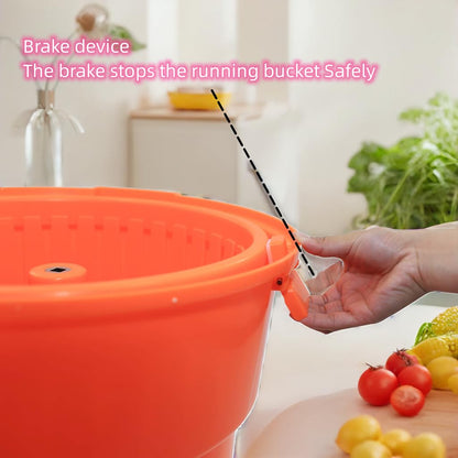 Clivia 20 升/5 加仑大型商用手动沙拉脱水机和烘干机