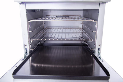 EasyRose 24" Natural Gas Commercial Restaurant Kitchen 4 Burners Range With Oven