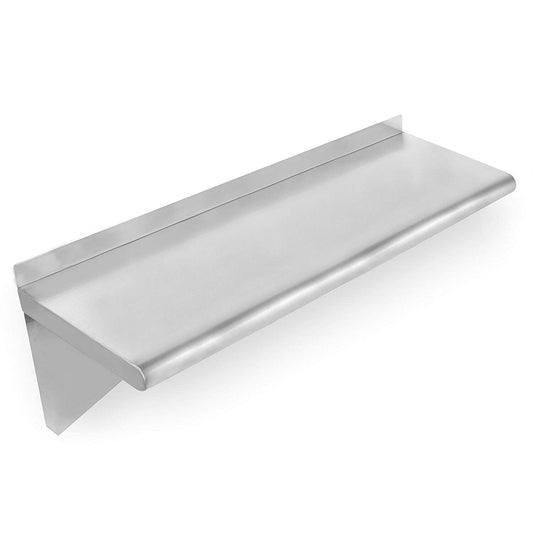 Hakka Brothers 14" x 36" Stainless Steel Commercial Kitchen Wall Shelf Restaurant Shelving